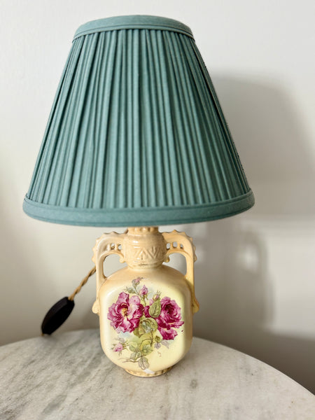 Antique 1900's Rose Bud Table Lamp