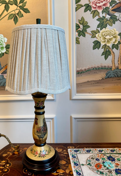 Rooster Linen Table Lamp