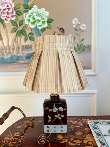 Parisian Brown Floral Table Lamp