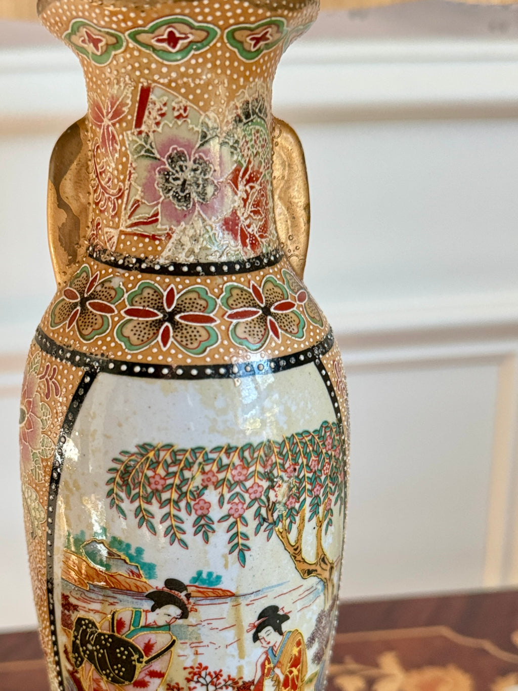 Japanese Satsuma Table Lamp | Japanese Satsuma Table Lamp