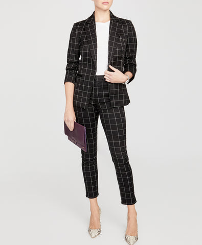 grid-print-pant
