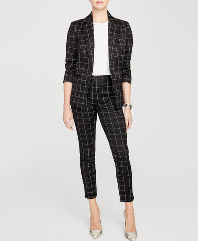 grid-print-pant