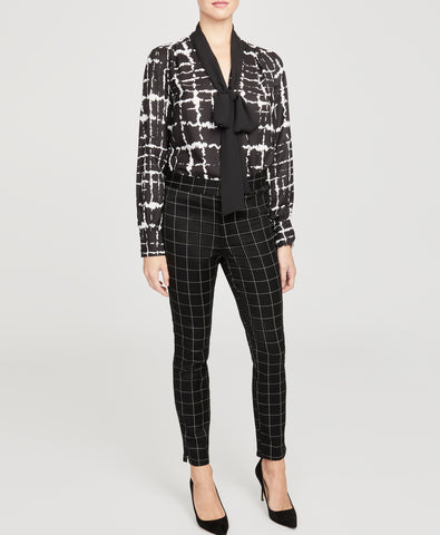 grid-print-pant