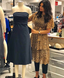 Leopard Tie Waist Dress | Leopard Tie Waist Dress