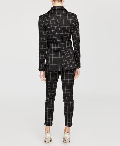 grid-print-blazer