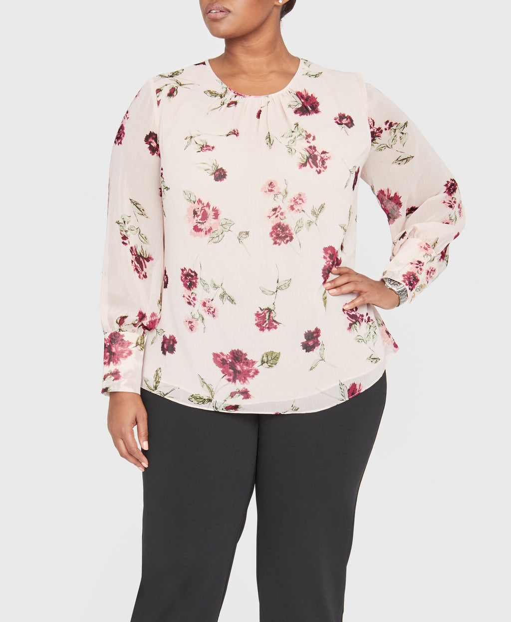 Easy Floral Top | Blush Combo