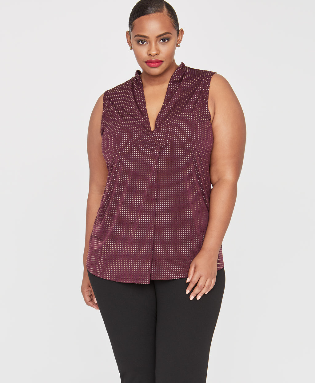 Alessia Top | Royal Orchid/Gold