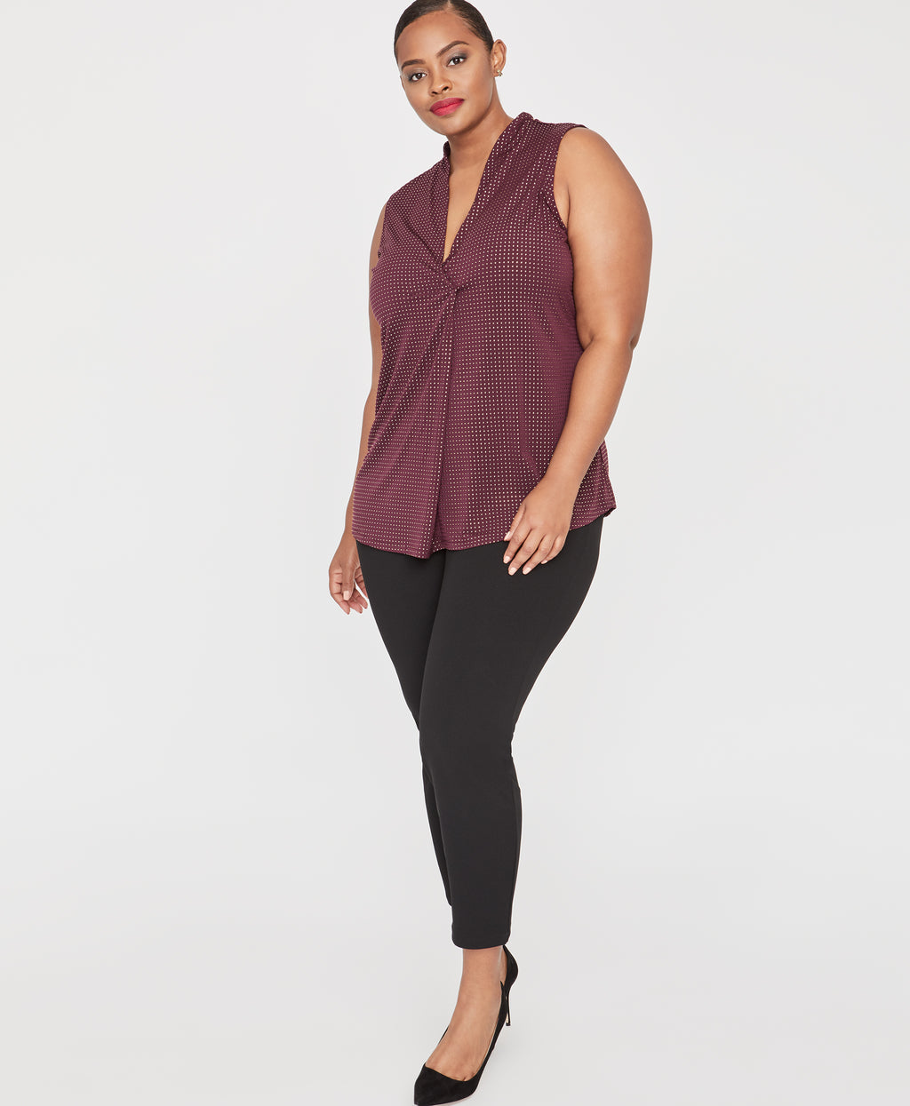 Alessia Top | Royal Orchid/Gold