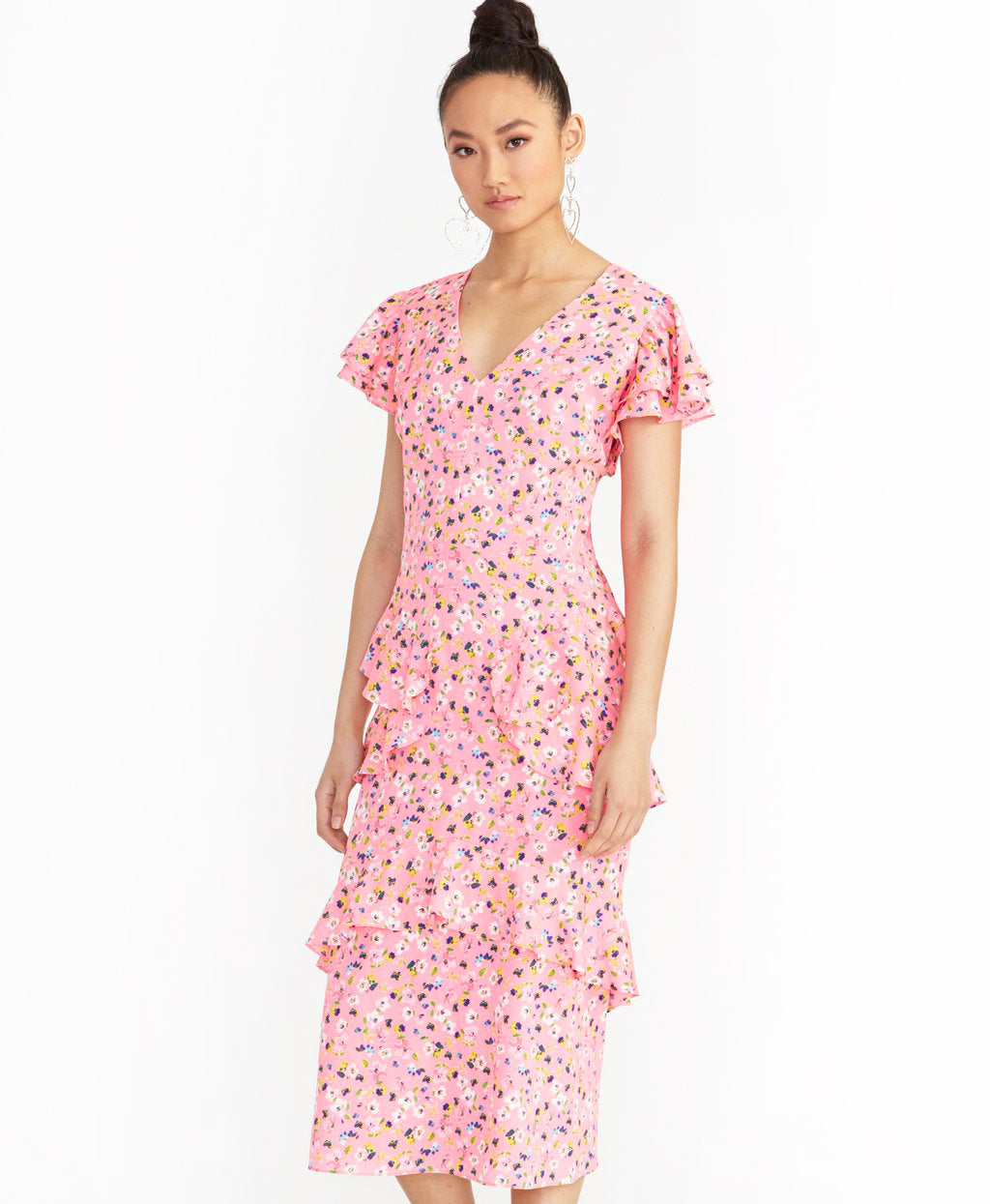 Fabianne Dress | Pink Floral Combo