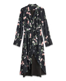 Floral Cascade Dress | Black