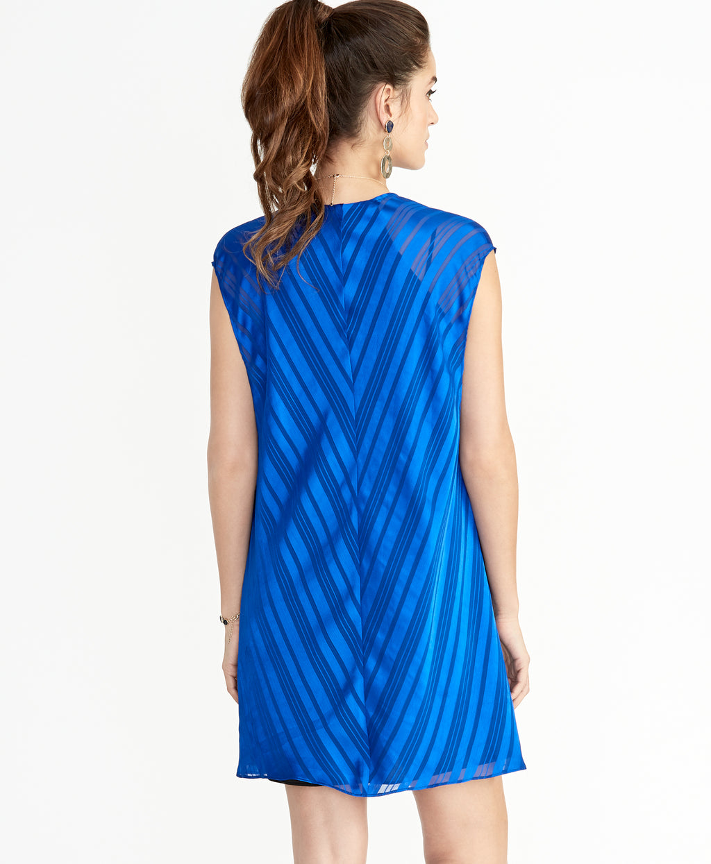 June Cape Dress | Eternal Blue