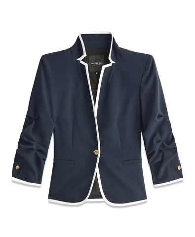 gathered-sleeve-blazer