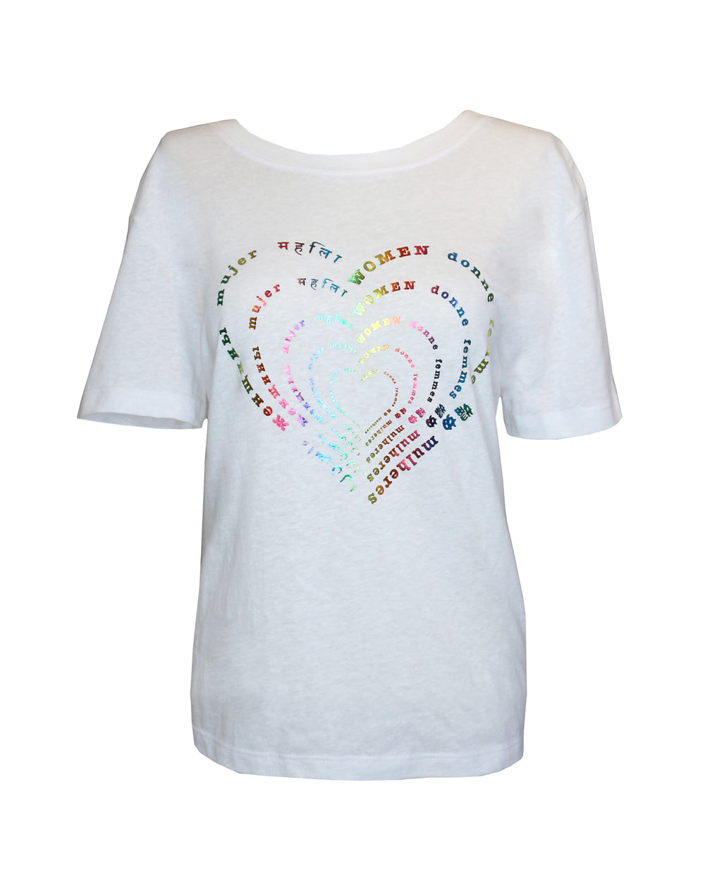 Rainbow Women T-Shirt - Supports World Of Children | Rainbow Women T-Shirt - Supports World Of Children